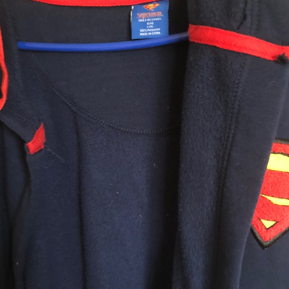 DC Comics Kids Navy and Red Superman Pajama Top